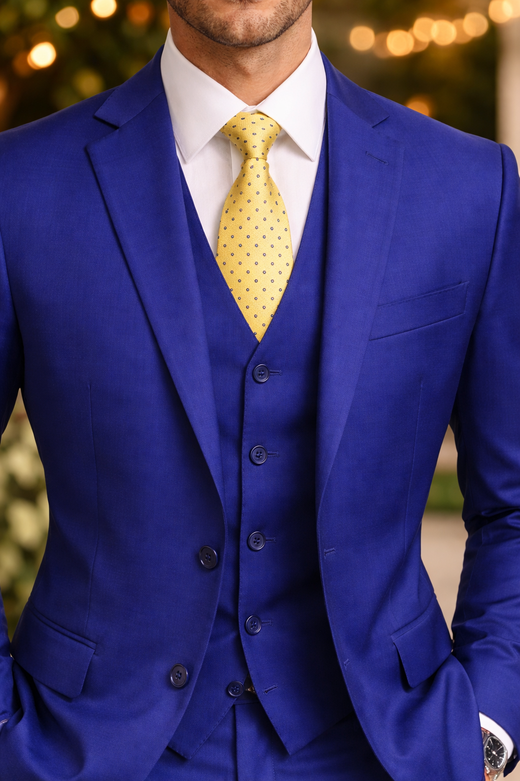 Mens Tiglio French Blue Suit – Stylish Blue Suit for Wedding, Business and Formal Wear Modern Fit