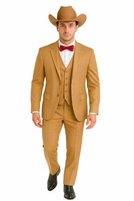 Tan Cowboy Wedding Suit for Every Occasion
