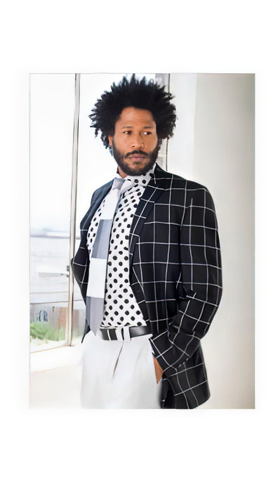 Men's Blazer - Plaid Sport Coat