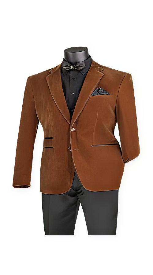 Mens Prom Party Jacket Bourbon Slim Fit