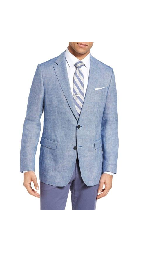 Men'S Bright Blue Cheap Priced Designer Fashion Dress Casual Blazer - Mens Linen Suit