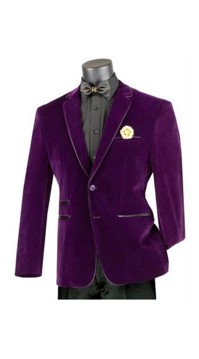 Mens Prom Party Jacket Purple Slim Fit