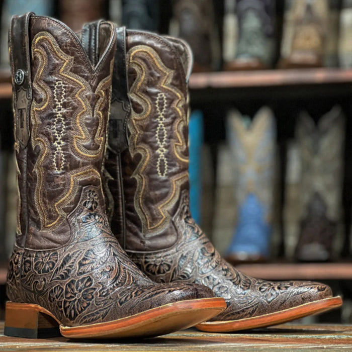Mens Hand Tooled Boots