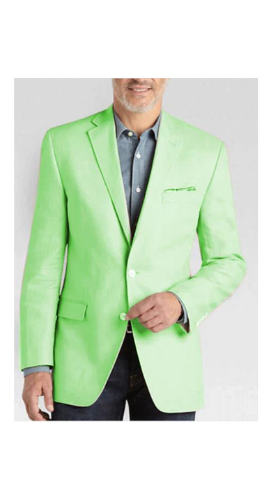 Men's Summer Classic Fit Sport Coat Apple Green - Mint Green Summer Blazer