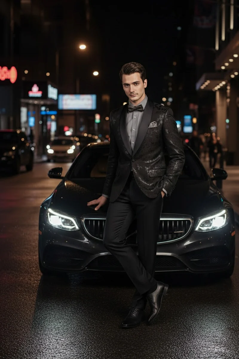 Fusion Black Tuxedo Jacket