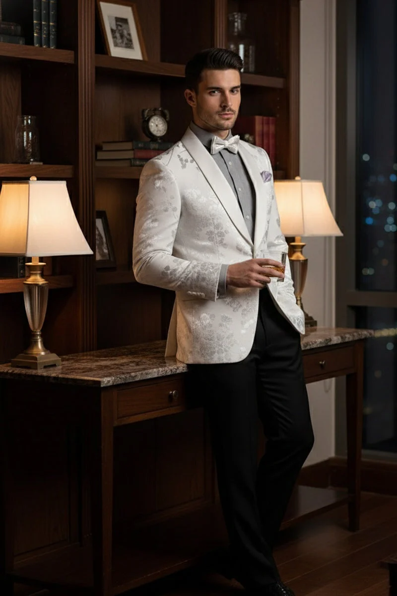 Fusion White Tuxedo Jacket