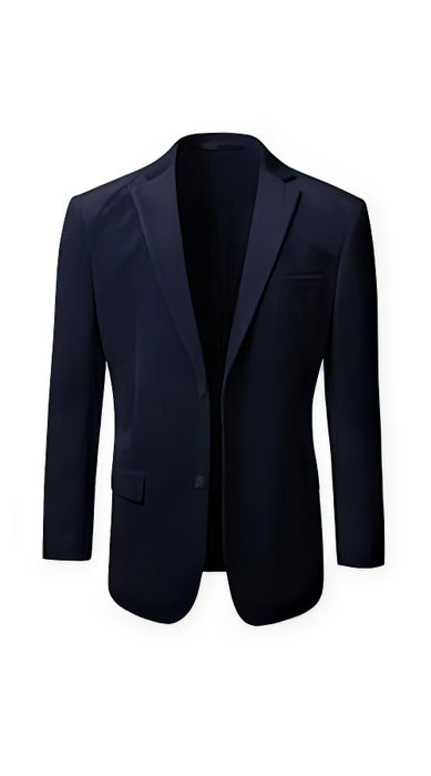 Men's 2 Button Velvet Men's Wholesale Blazer Navy
