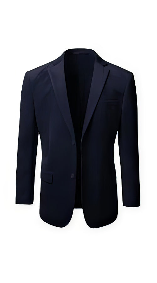 Men's 2 Button Velvet Men's Wholesale Blazer  Navy