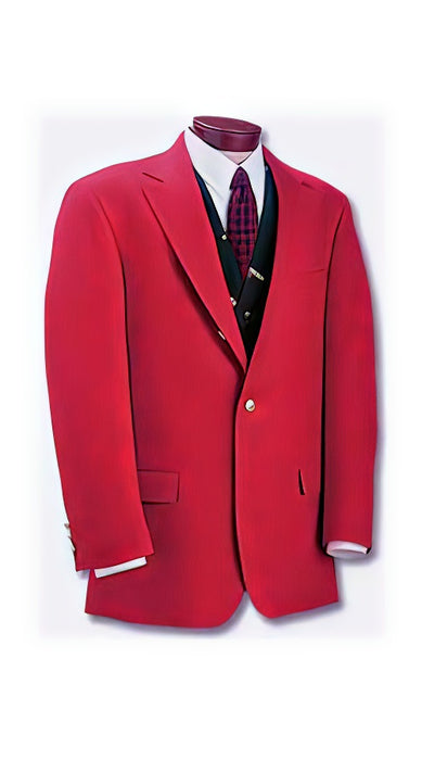Women RED sport coats - RED Cheap Priced Blazer Jacket For Men # 23205 Sportcoat, poly-For Ladys