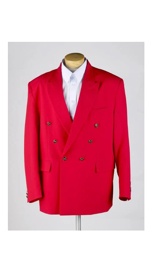 Men's RED Double Breasted Cheap Priced Blazer Jacket For Men JACKET
