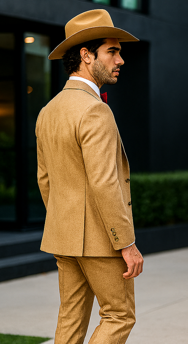 Western Suits - Tan Cowboy Tuxedo - Traje Para Hombre