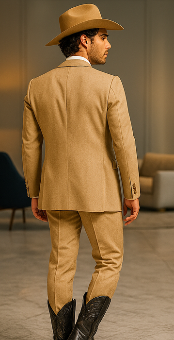 Western Suits - Tan Cowboy Tuxedo - Traje Para Hombre