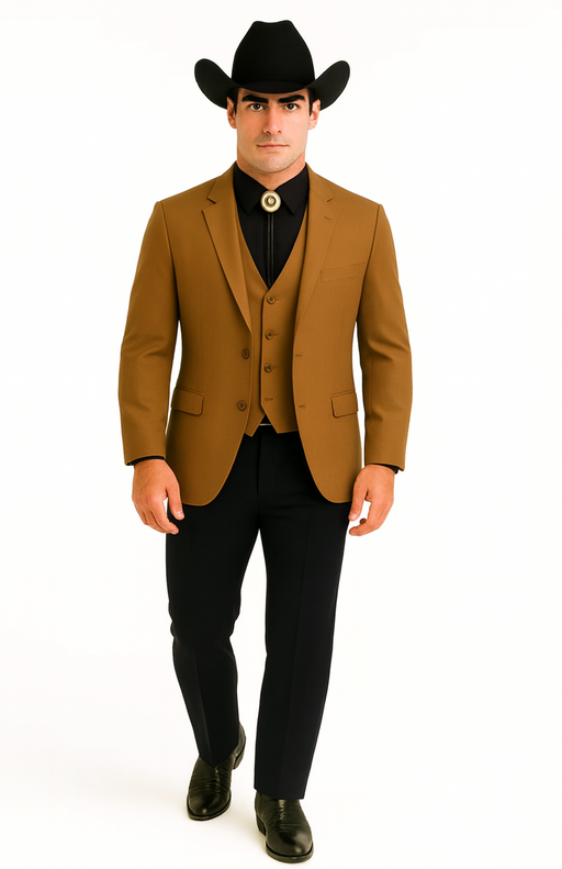 Western Suits For Wedding - Traje Para Hombre - Western Tuxedo - Rust