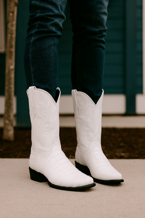 White Crocodile Boots Men's for Every Occasion