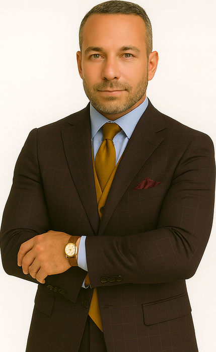 Wool Suit - Italian Made Business Suit by Statement Men's 3 Piece 100% Wool Modern Fit Suit - Bold Scoop Vest