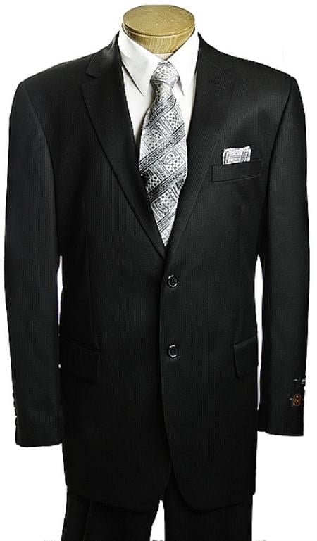 Mensusa Products 2 Button Black Tone/Tone affordable suit online sale
