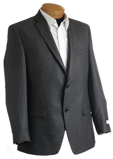 Mensusa Products Mens Designer Gray/Black Tweed Sports Jacket