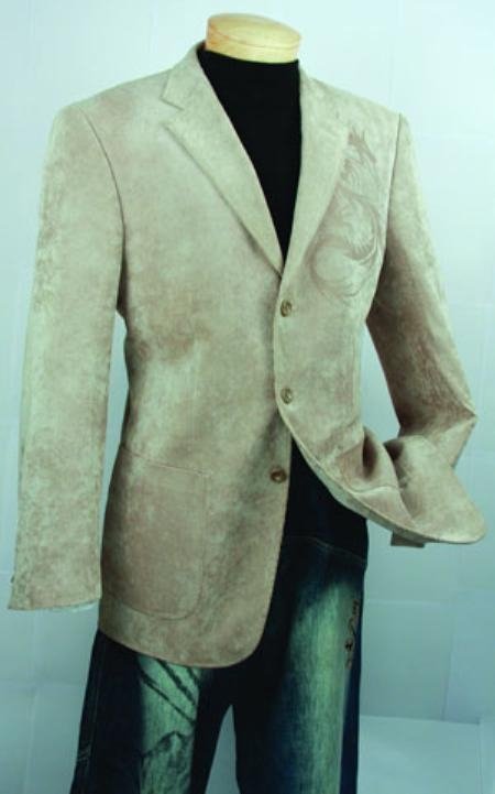 SKU NQ926 Men's Khaki Fashion Sport Coat 99 