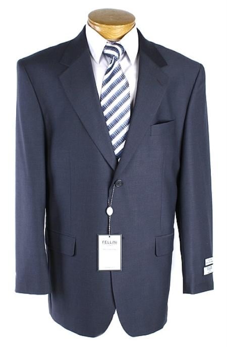 Men's Navy 2 Button affordable cheap discounted suit online sale