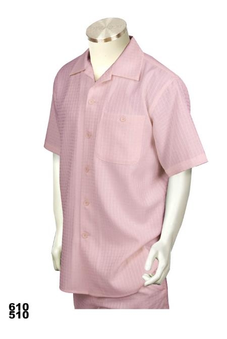 Casual Walking Suit Set (Shirt & Pants Included ) Pink