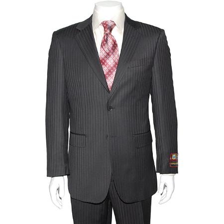 Mensusa Products Dark Navy Blue Twobutton Suit