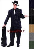 SKU PKY263 Double Breasted 6 on 2 Mens Any Color  Bold White Pinstripe SuitShirt  Tie 149
