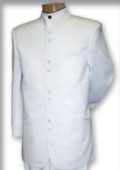 SKU QSP697 Best Quality Mandarin Collar White Mandarin Suit 149 