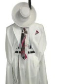 SKU HK08 Mens White Fashion Zoot Suit   139