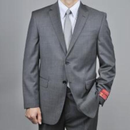 Mensusa Products Charcoal Gray 2Button Wool Suit