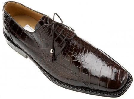Mensusa Products Ferrini AllOver Genuine Alligator Shoes Black Cherry 819