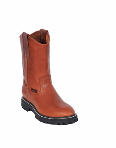Mensusa Products Los Altos Grasso Nappa Work Boot with Full Lug Sole Honey