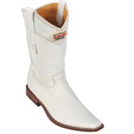 Mensusa Products Los Altos White Elk Cowboy Boots 227