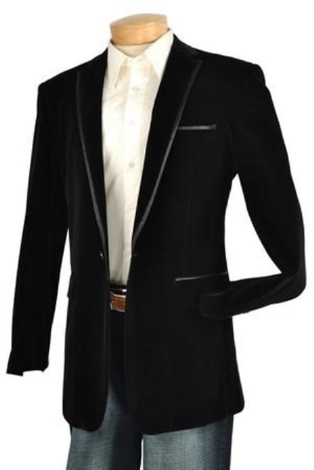 Mens High Fashion Fine Slim Fit velvet Jacket / Blazer / Jacket 