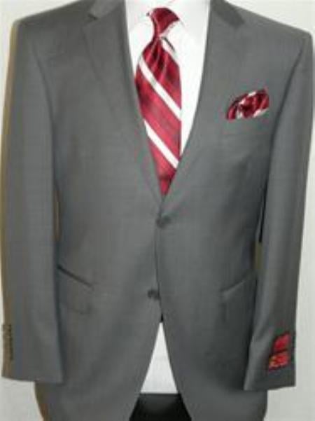 Mensusa Products Gray Sharkskin Suit By Mantoni