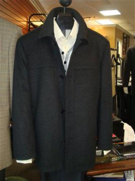 Mensusa Products Mantoni SB Pea Coat in Wool and Cashmere