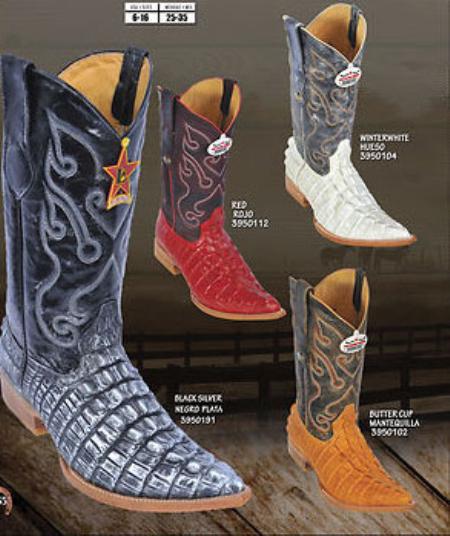 Mensusa Products Toe Alligator TaPrint Mens Western Cowboy Boots