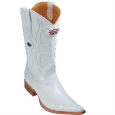 Mensusa Products Los Altos White Lizard Teju Cowboy Boots 287
