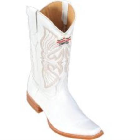 Mensusa Products Los Altos White Deer Cowboy Boots 207