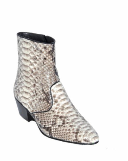 Mensusa Products Natural Python European Style Dress Boot 317