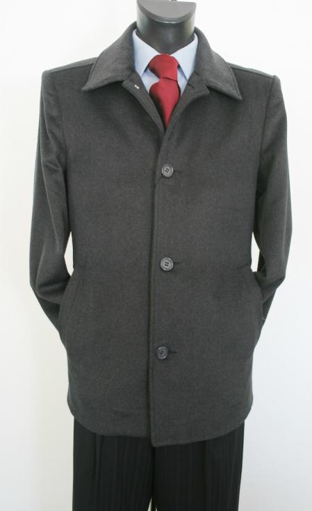 Mensusa Products Car Coat Style Charcoal