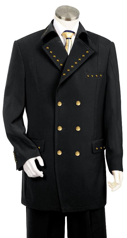 2 Button Tuxedo Suit Wool Feel Black Jacket/Blazer Mens Cheap