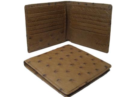 Mensusa Products Ostrich Wallet Kango Tabac Hipster 134