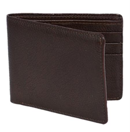 Mensusa Products Los Altos Brown Genuine Elk Card Holder Wallet