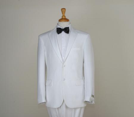 Mensusa Products Men's Classic White Two Button Tuxedos