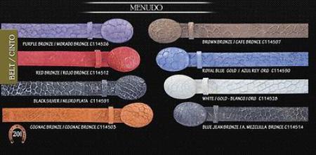 Mensusa Products Menudo Men's Cowboy Belt 1.5
