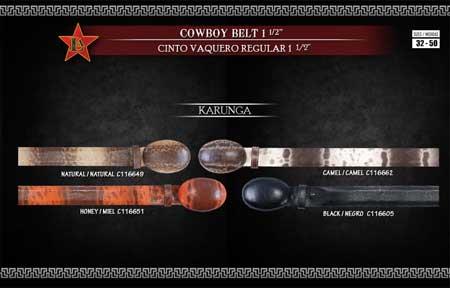 Genuine Karunga Men's Cowboy Belt 1.5