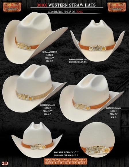 Mensusa Products x Norma Style Western Cowboy Straw Hats
