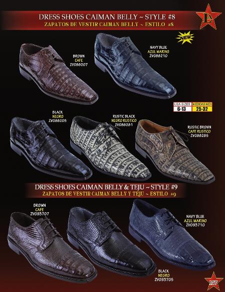 Mensusa Products Men's Genuine Caiman Belly/Teju Lizard Lace Up Oxford Dress Shoes