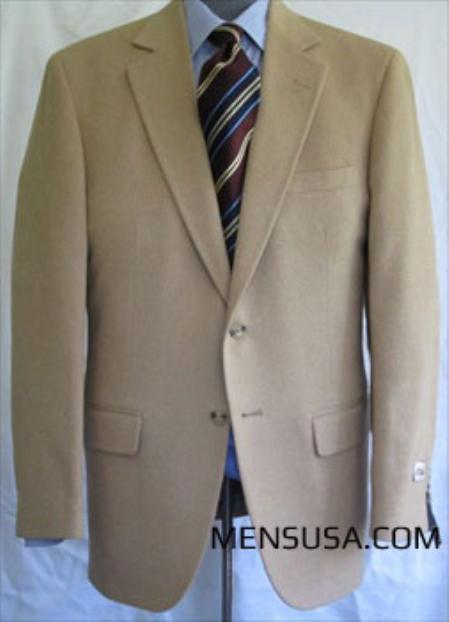 Mensusa Products Single Breasted Camel Hair Sport Coat