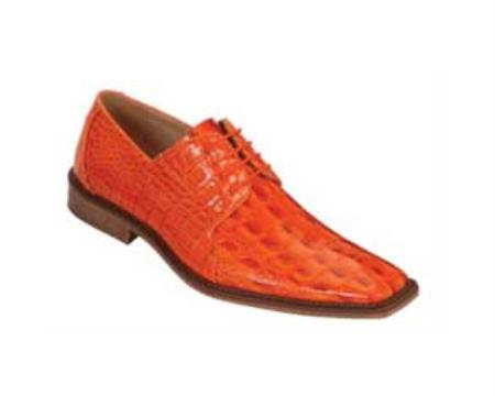 Mensusa Products classic comfortable latest in fashion Bright Orange Mens Dress Shoe